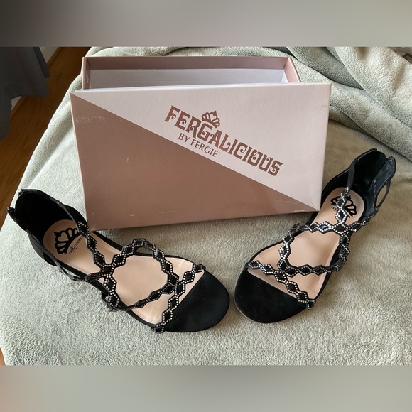 Fergalicious Shoes - Cute low wedge sandals.
